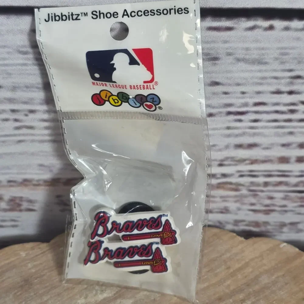 Atlanta Braves Shoe Charms Fit Croc MLB Jibbitz